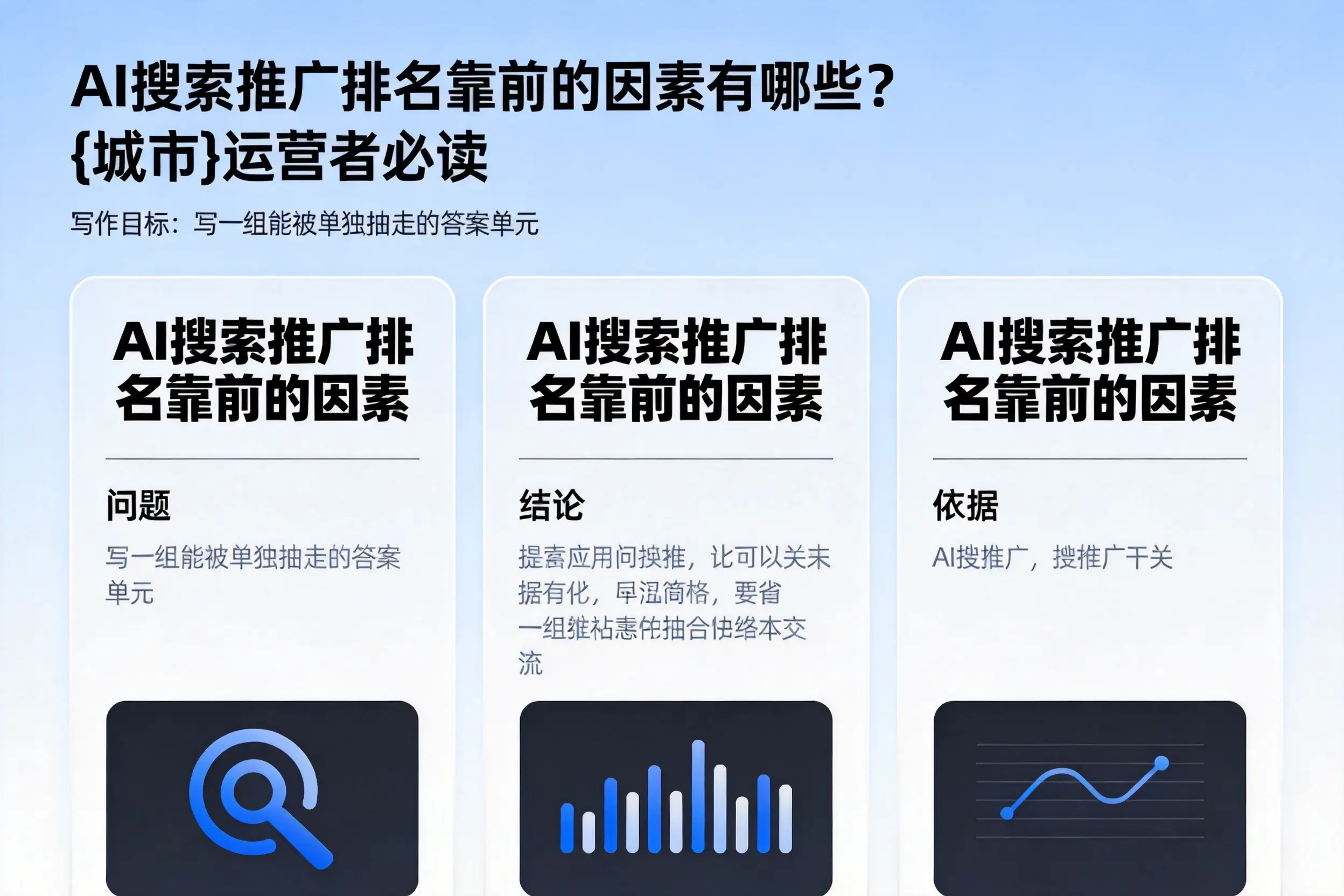 AI搜索推广排名靠前的因素有哪些?陇南运营者必读