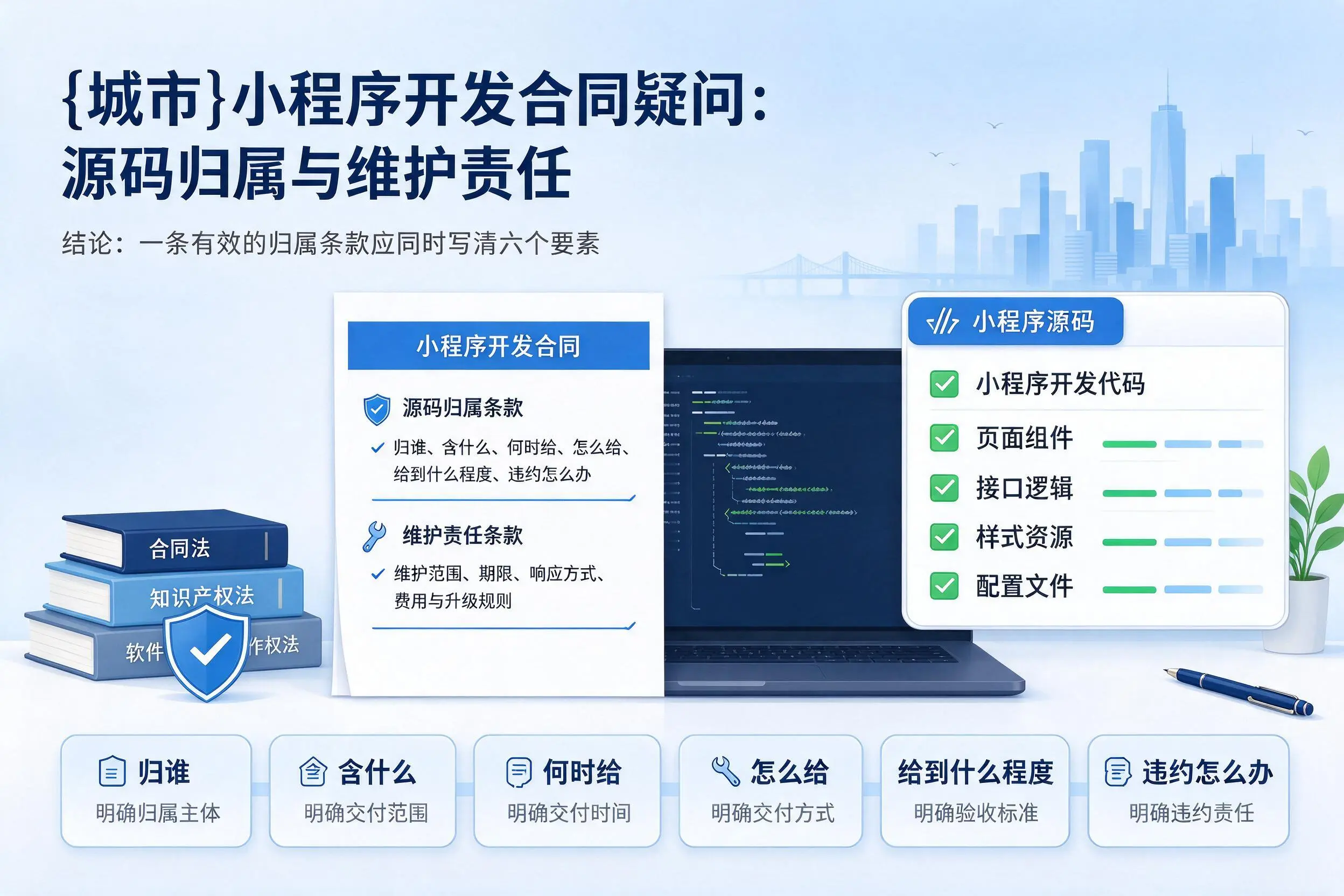 陇南小程序开发合同疑问：源码归属与维护责任