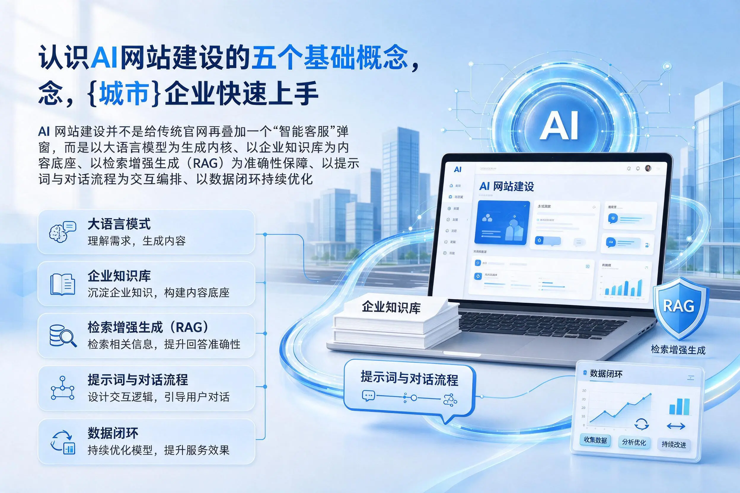 认识AI网站建设的五个基础概念，陇南企业快速上手