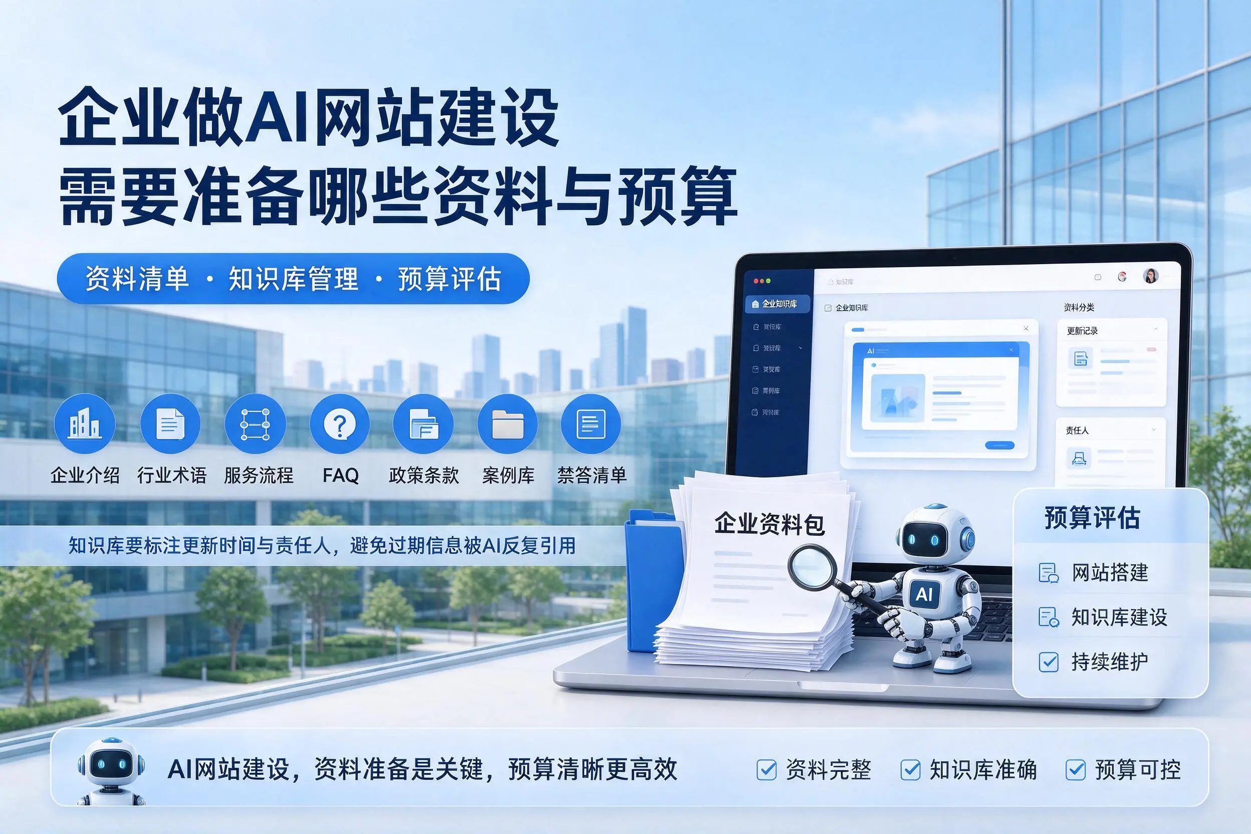 陇南企业做AI网站建设需要准备哪些资料与预算