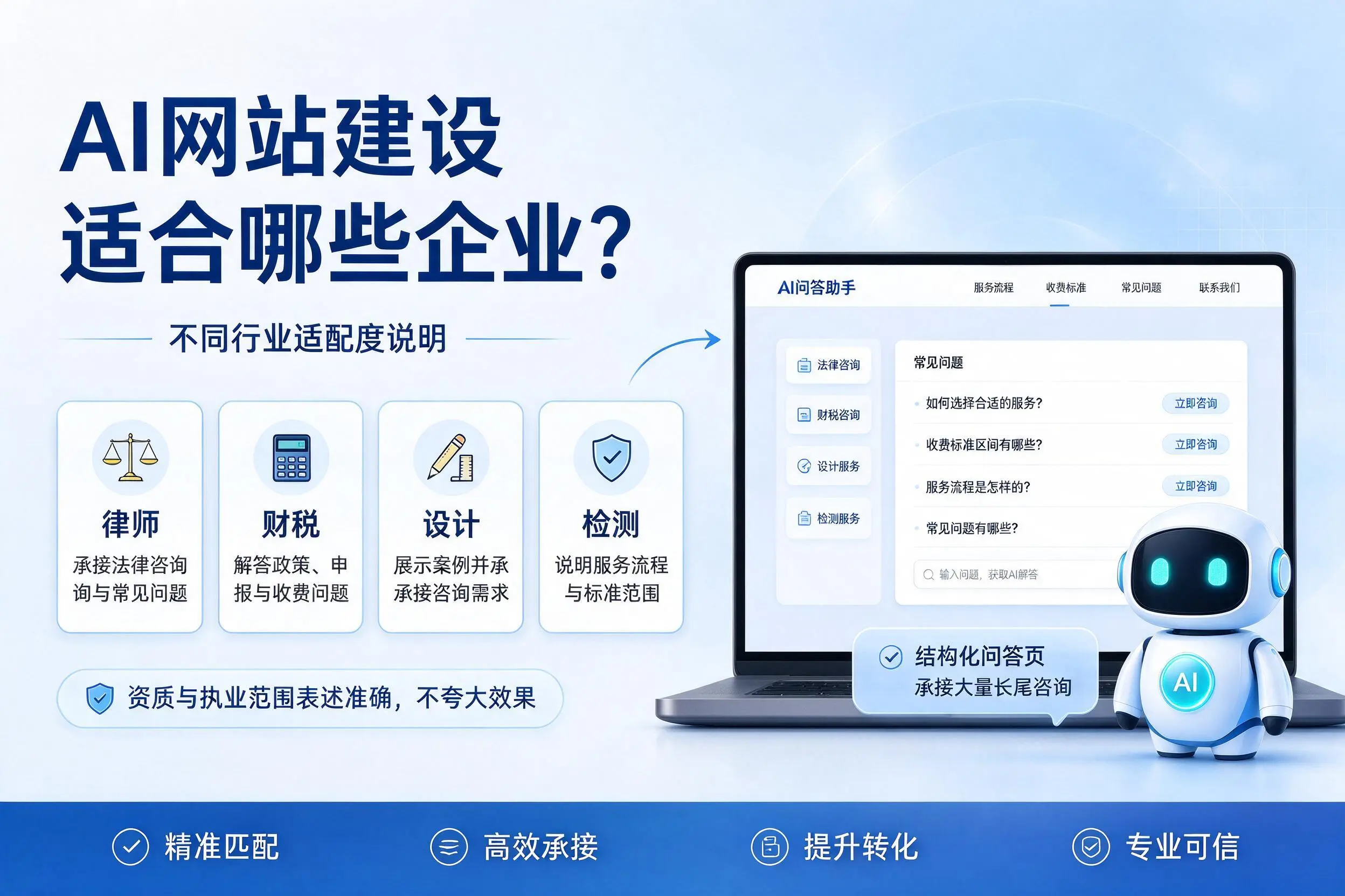 AI网站建设适合哪些企业？陇南不同行业适配度说明